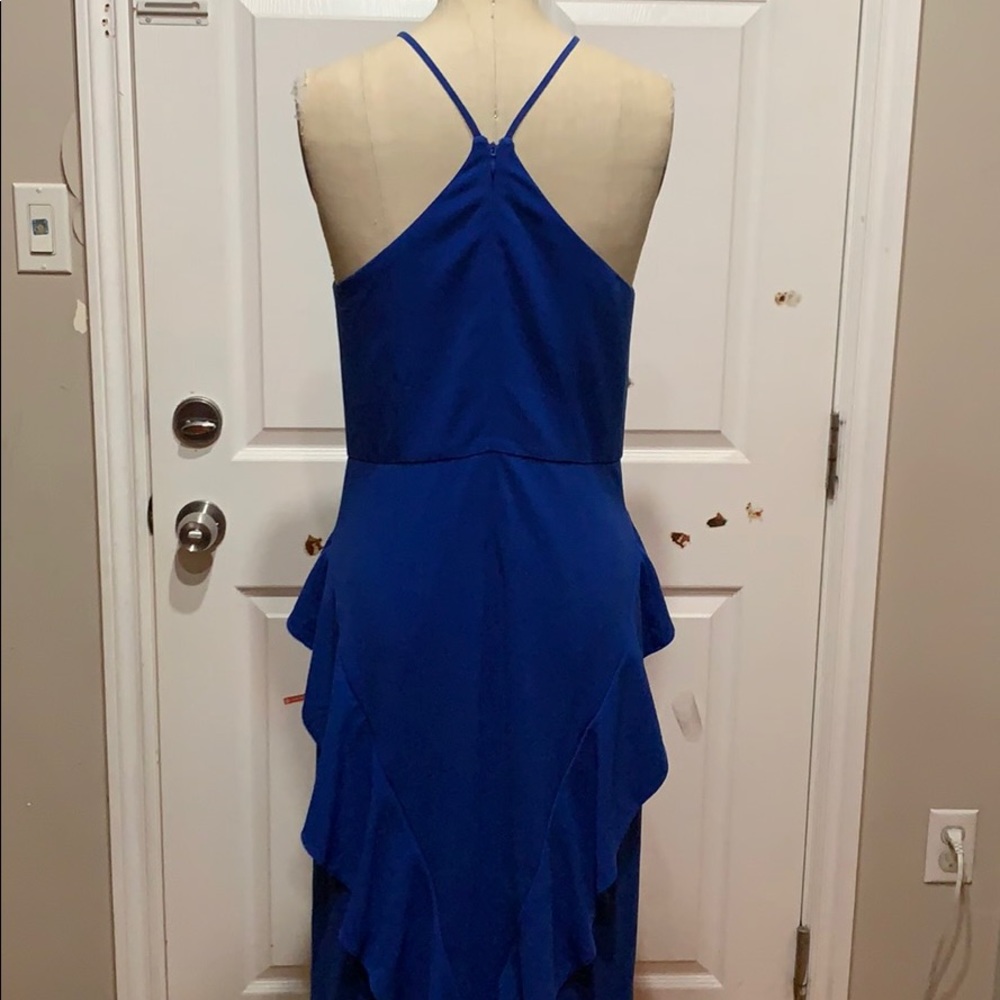 HIGH NECK RUFFLE DRESS - Picture 7 of 8